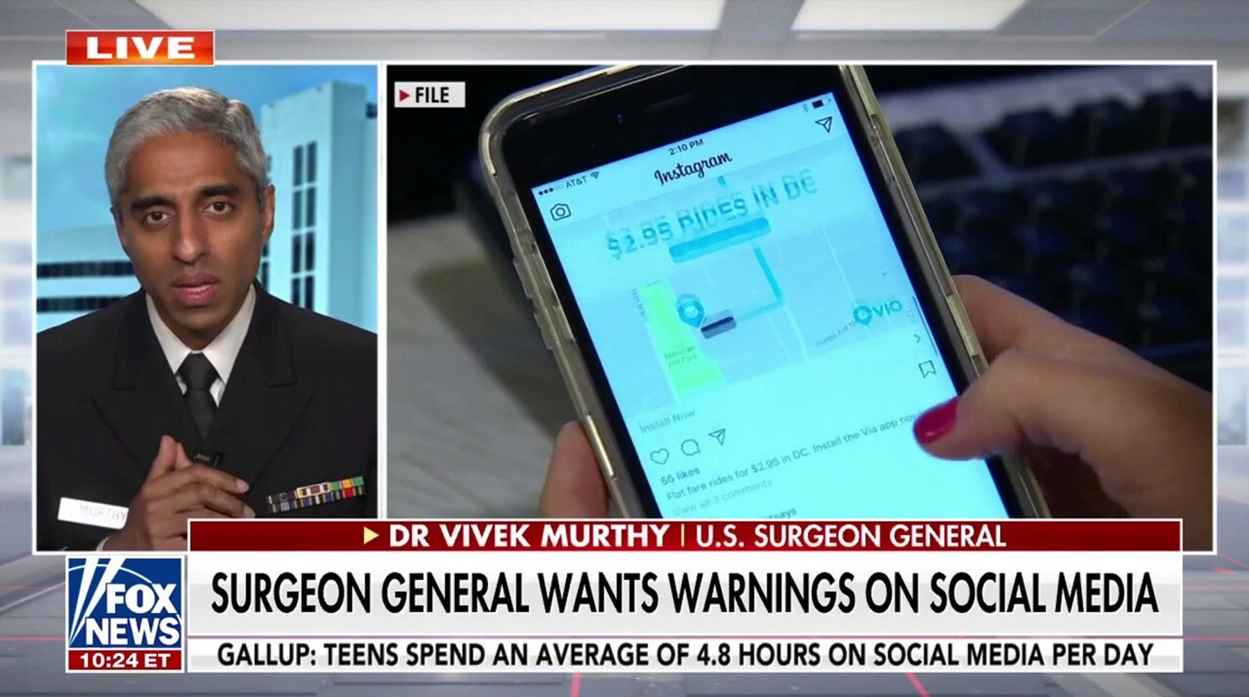 Surgeon General Calls for Warning Labels on Social Media Amid Mental Health Concerns for Youth