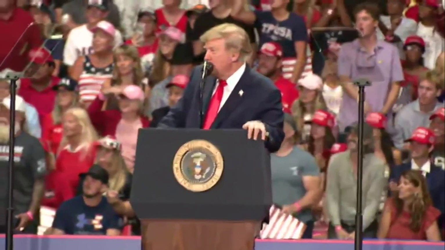 Trump calls protester a 'dope,' 'loser' for interrupting at Florida rally