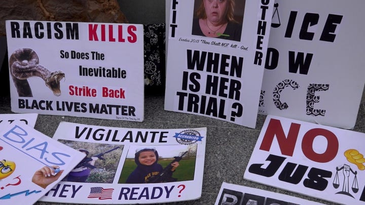 WATCH: Demonstrators demand Rittenhouse be found guilty outside Kenosha County Courthouse