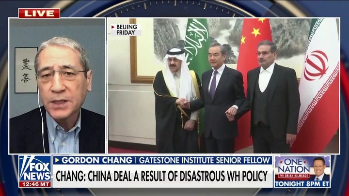 China, Iran, Saudi deal helps Beijing at US expense: Chang