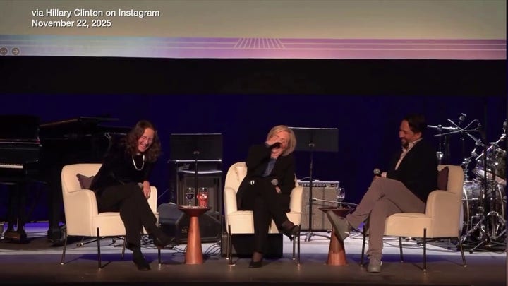 Hillary Clinton wishes for a nationwide announcement that Trump is 'gone' in a video on social media