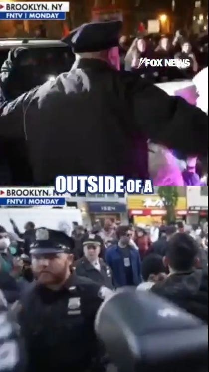 Masked agitators cause CHAOS near synangogue