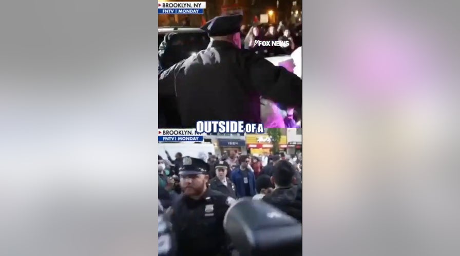 Masked agitators cause CHAOS near synangogue