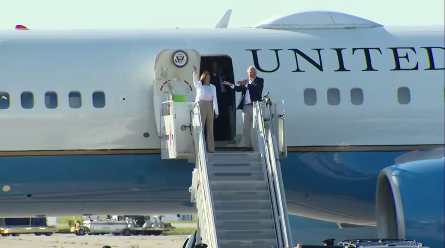 Vice President Harris arrives at Detroit-area rally, greeted by thousands