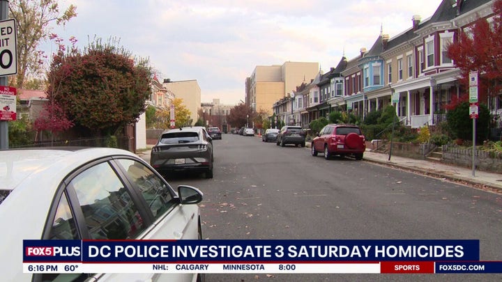 Three homicides in weekend crime spree in Washington, DC