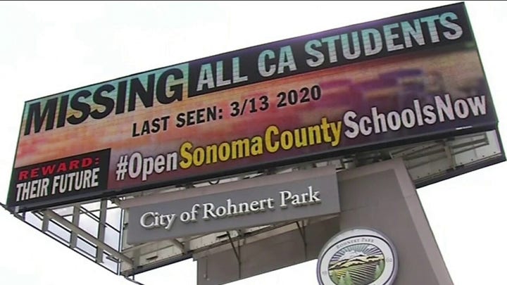 Frustrated California parents post billboards across state to reopen schools
