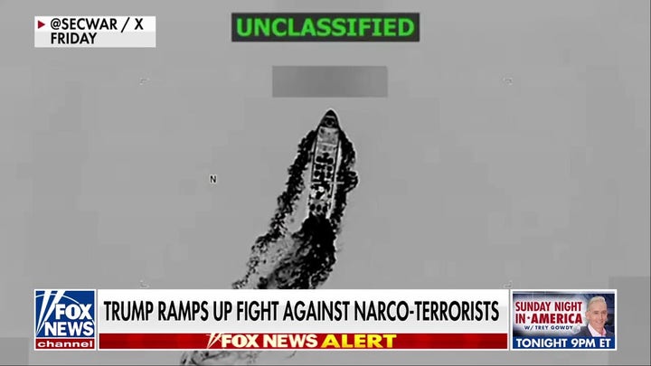  Trump ramps up fight against narco-terrorists as US strikes seventh drug boat