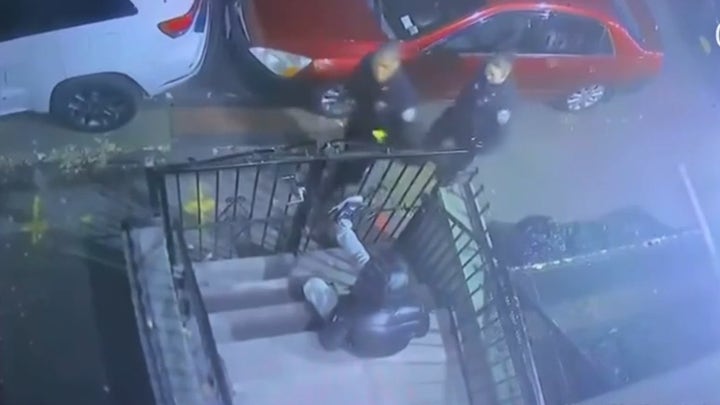 Shooting of NYPD officers captured on surveillance video