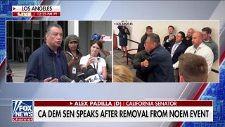 Ejected Democratic senator vows to hold Trump admin accountable, claims he was trying to ask Noem a question