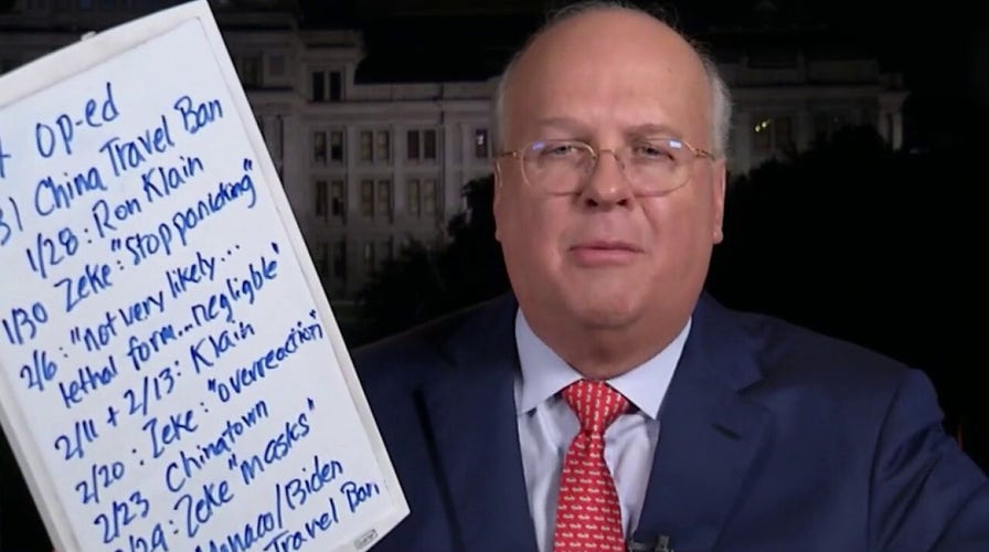 Karl Rove rips Biden's 'over-the-top' reaction to Trump's COVID response