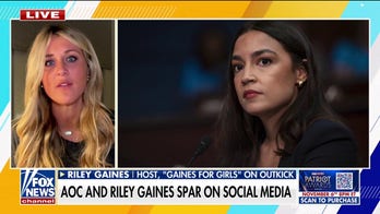Riley Gaines challenges AOC to debate amid public feud on social media