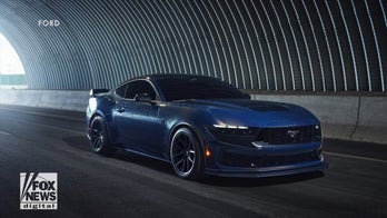 The Ford Mustang powers up