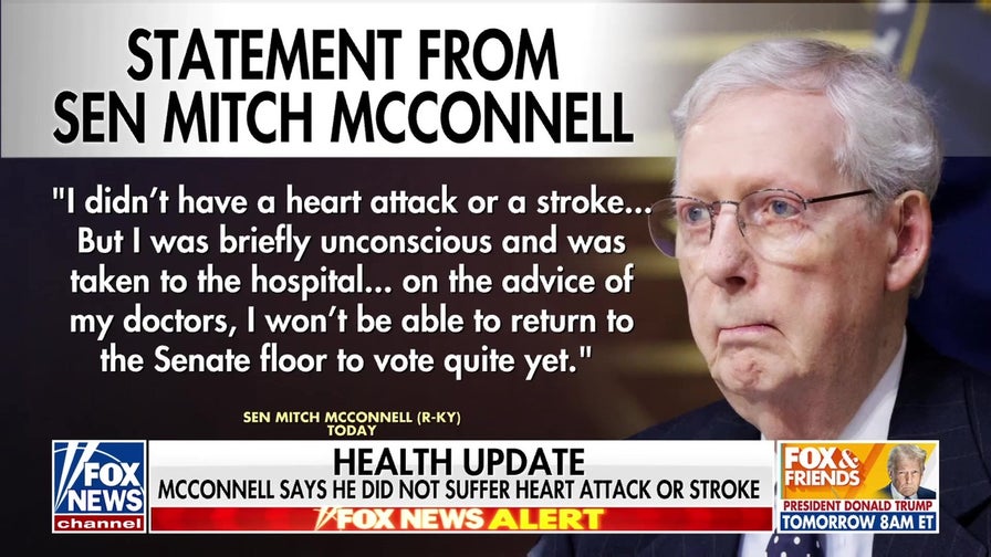 Mitch McConnell reveals reason for hospitalization, Senate absence