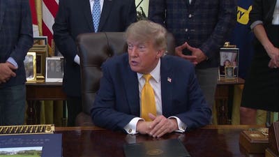 Trump tells reporters why he's sending Steve Witkoff and Jared Kushner to Russia and Ukraine