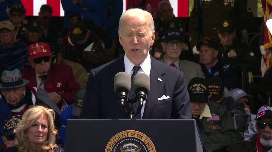 Biden gives D-Day speech in Normandy celebrating NATO expansion, urging allies to help Ukraine
