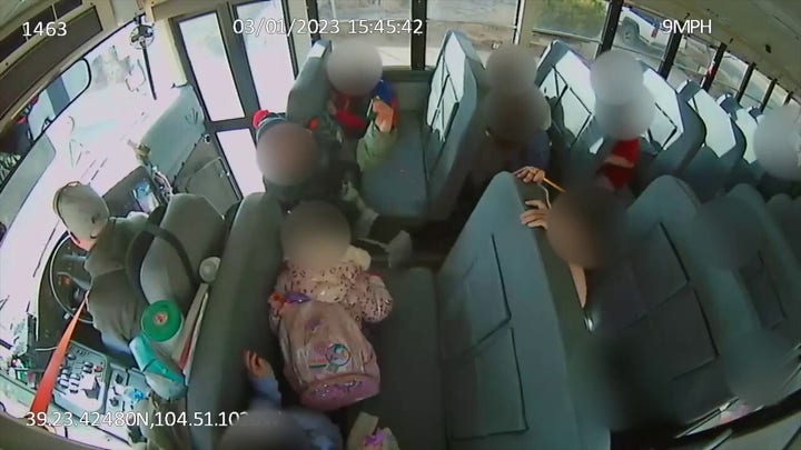 Colorado school bus driver slams on brakes after telling students to sit in their seats