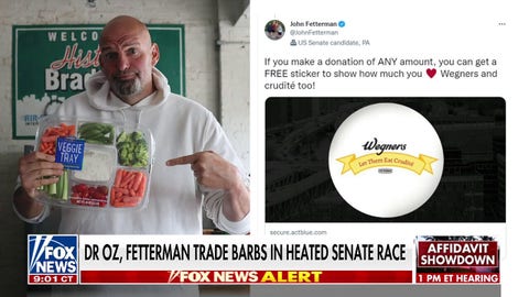 Dr. Oz and Fetterman spar on Twitter as Senate race heats up