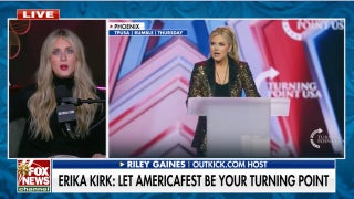 Riley Gaines: Only through God can ‘grieving widow’ Erika Kirk do this