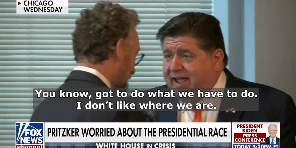 Illinois Gov. JB Pritzker caught on hot mic sharing gloomy outlook on Dems' odds in November