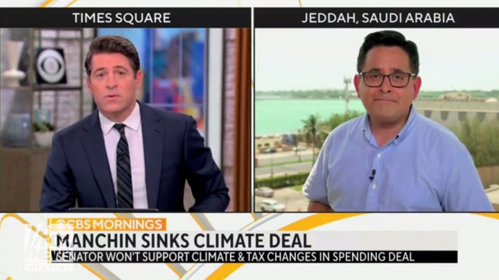 CBS anchor fumes at Manchin for not supporting Biden climate spending 