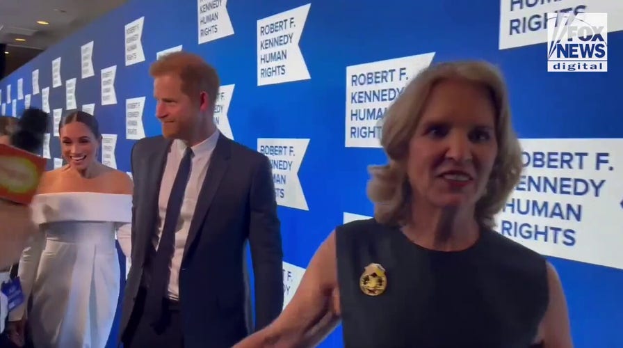 Harry and Meghan arrive at Ripple of Hope Awards