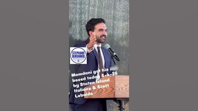 Zohran Mamdani booed off stage at New York City police event