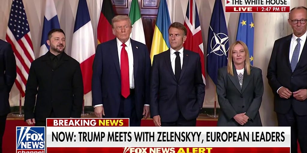 Trump, Zelenskyy and European leaders take group photo during White House gathering