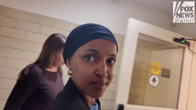 Omar reacts on camera after GOP lawmaker targets her with constitutional amendment