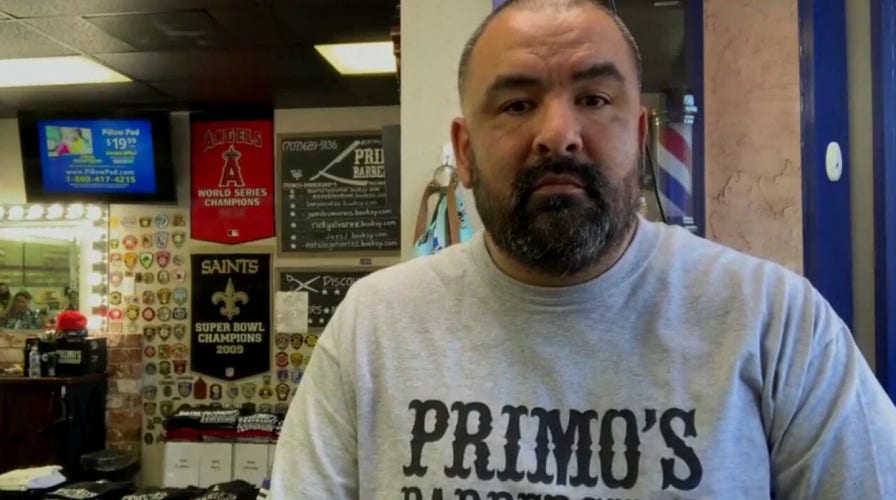 California barbershop owner defies lockdown, opens store
