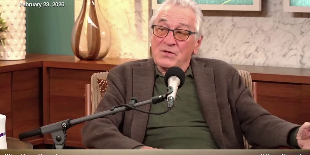 Robert De Niro claims Trump will 'never leave' office