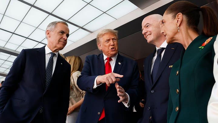 WATCH LIVE: President Trump participates in World Cup final trophy presentation