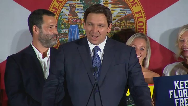 Florida Gov. Ron DeSantis celebrates school board victories at primary night event