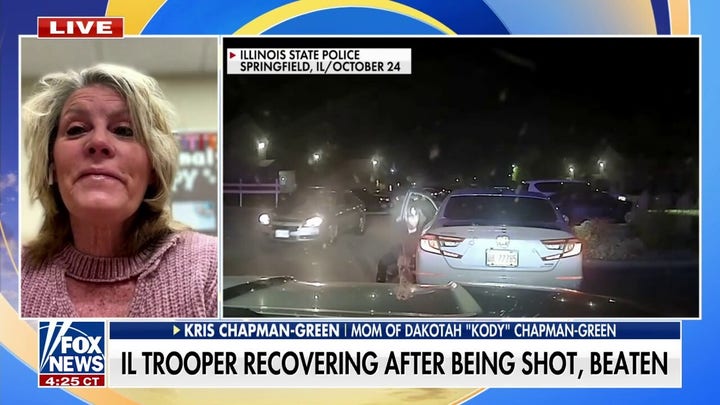 Illinois state trooper recovering after being shot, beaten by murder suspect