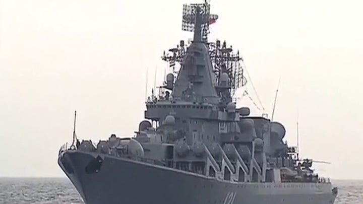 Russian warship sinks in Black Sea