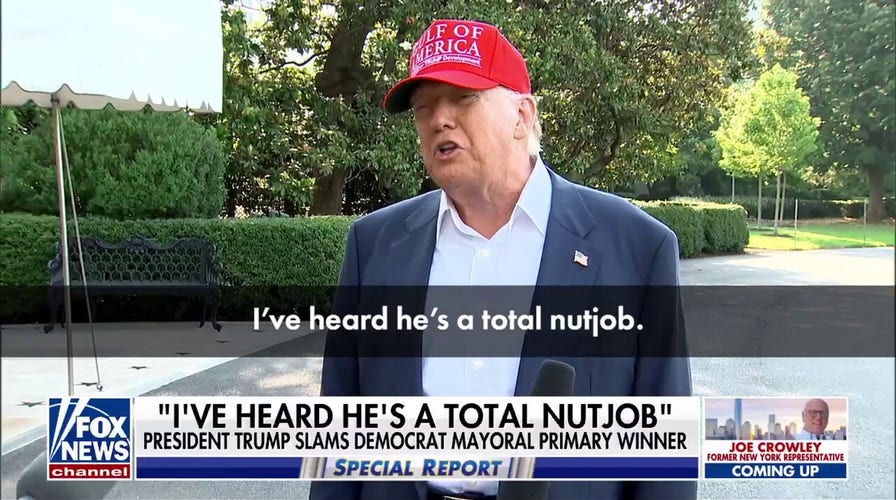 Trump ridicules NYC's Democratic mayoral primary winner as 'a total nutjob'
