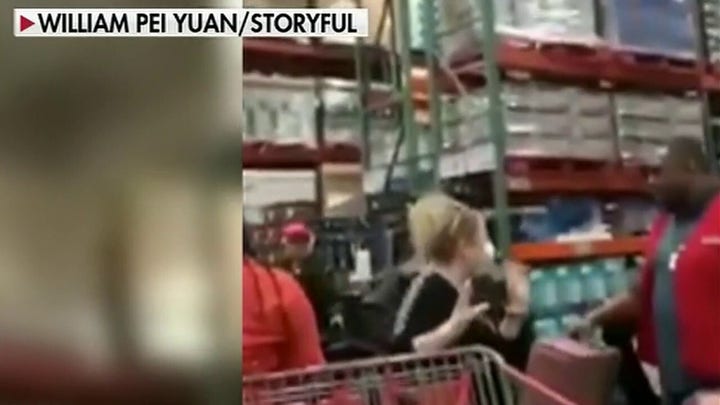 Tensions run high at Costco in Brooklyn, New York
