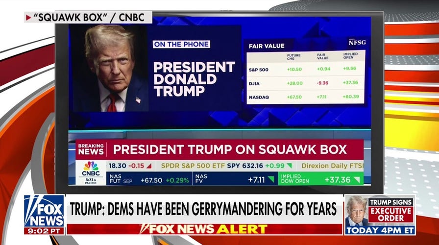Trump points out Democrats' hypocrisy in Texas gerrymandering feud