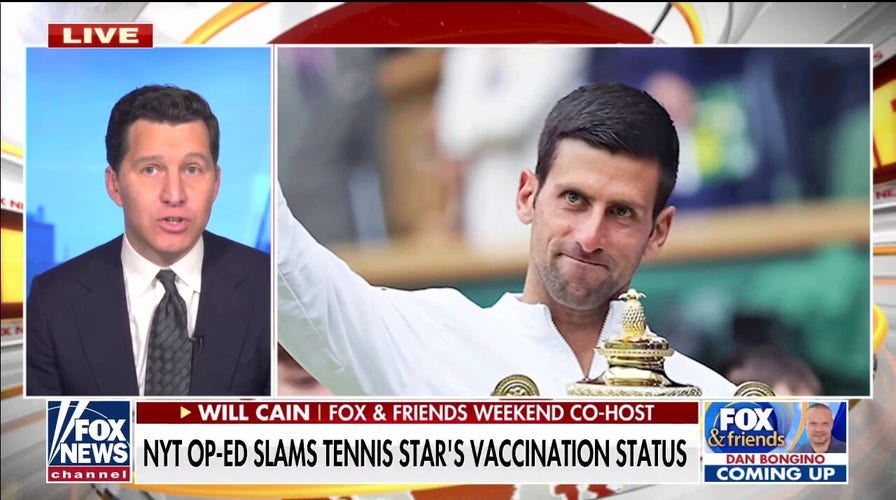 New York Times op-ed slams tennis star Djokovic’s vaccination status