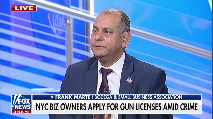 Crime resulting in New York City business owners applying for gun licenses