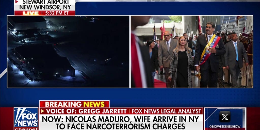 NOW: Maduro and his wife arrive in NY to face criminal charges
