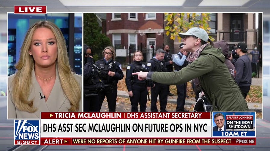  Tricia McLaughlin sounds alarm connected  ‘unprecedented’ emergence  successful  conveyance  rammings targeting ICE agents