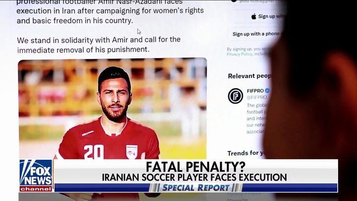 Former Iranian soccer player facing execution for protesting regime in Iran
