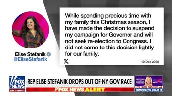 Elise Stefanik drops out of NY governor's race, won't seek re-election in Congress