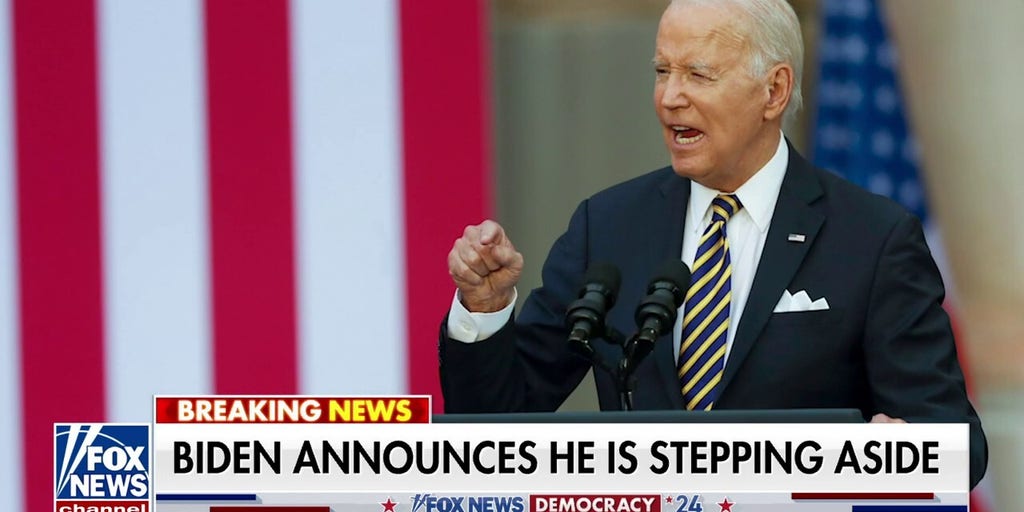 Biden announces he is stepping aside as a candidate | Fox News Video