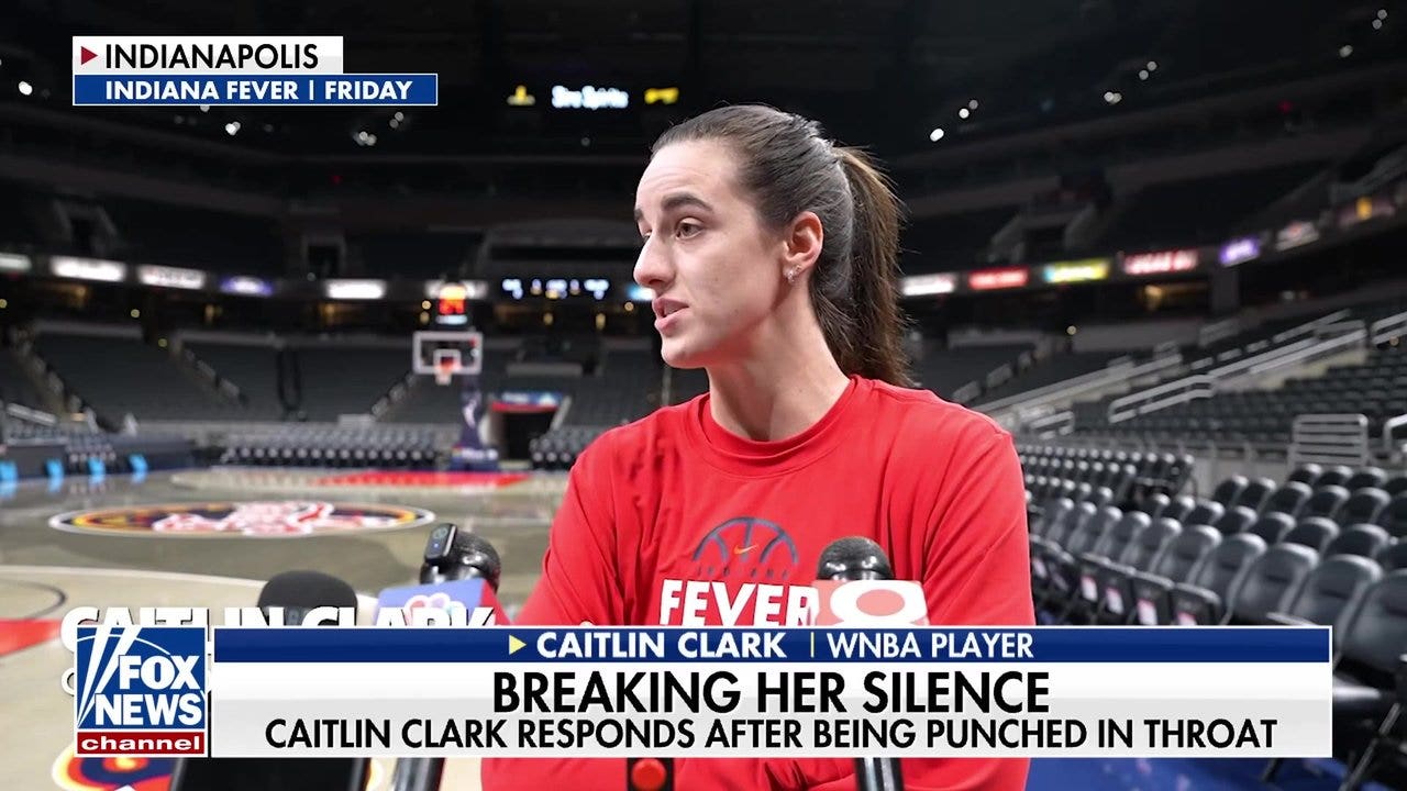 WNBA star Caitlin Clark responds after being punched in throat