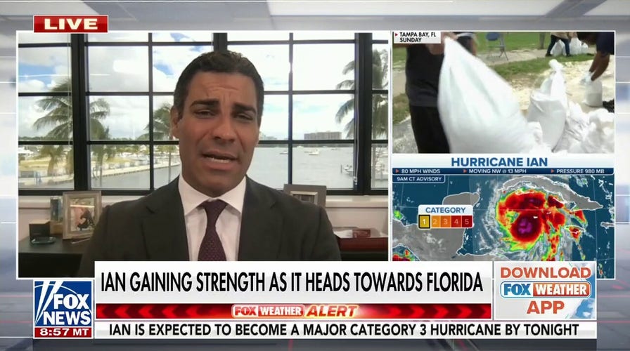Hurricane Ian gaining strength as it moves towards Florida