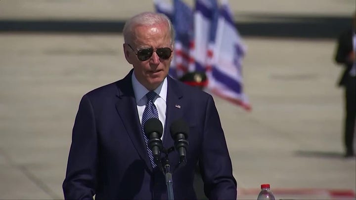 Biden makes gaffe on "honor of the Holocaust" during speech in Israel