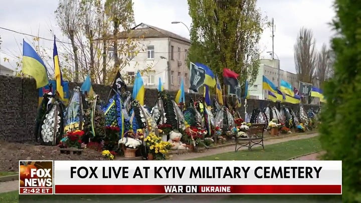 Inside look at Ukrainian cemetery nine months after Russian war began