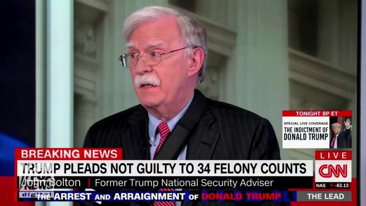 John Bolton: 'I’m extraordinarily distressed' by Trump charges