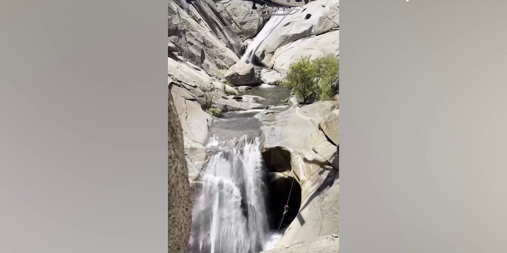 California man rescued after two days trapped behind waterfall